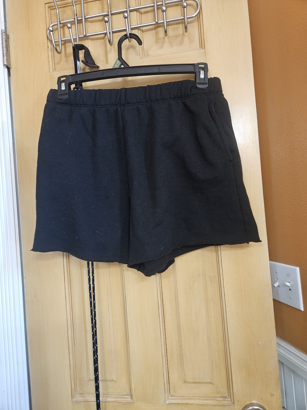 Aerie Black Women's Elastic Waist Knit Shorts